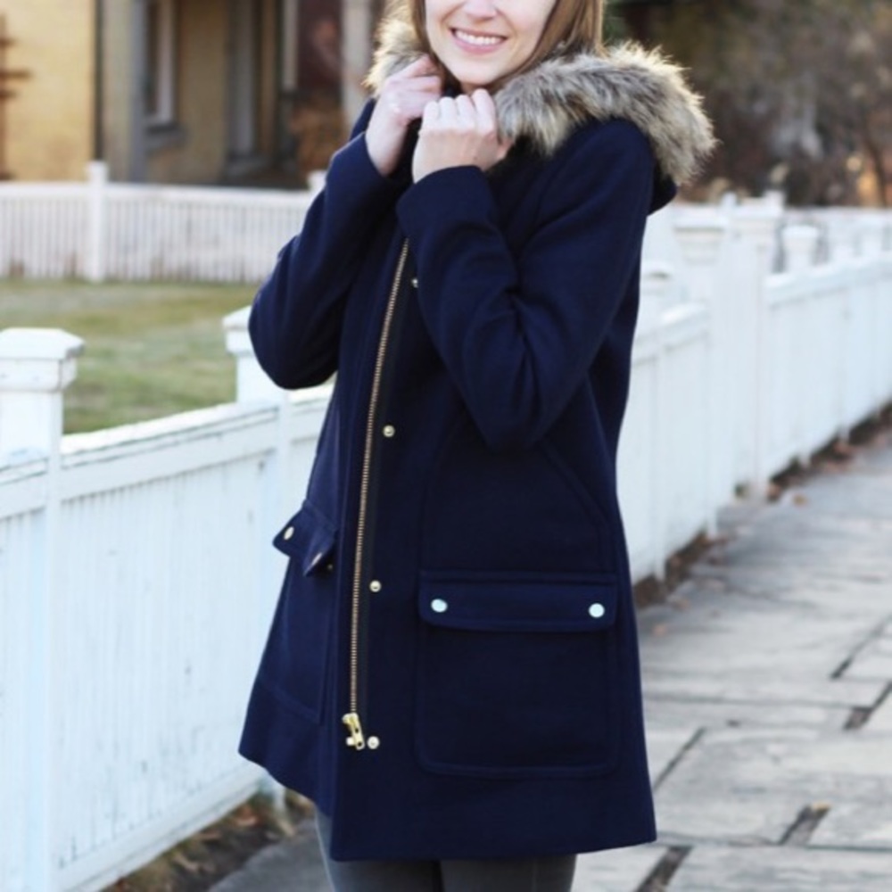 J.Crew Chateau parka in Italian stadium-cloth wool